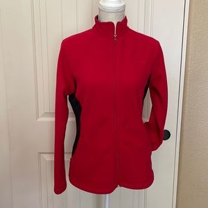 Reebok fleece zip up jacket. EUC. Pet friendly home.